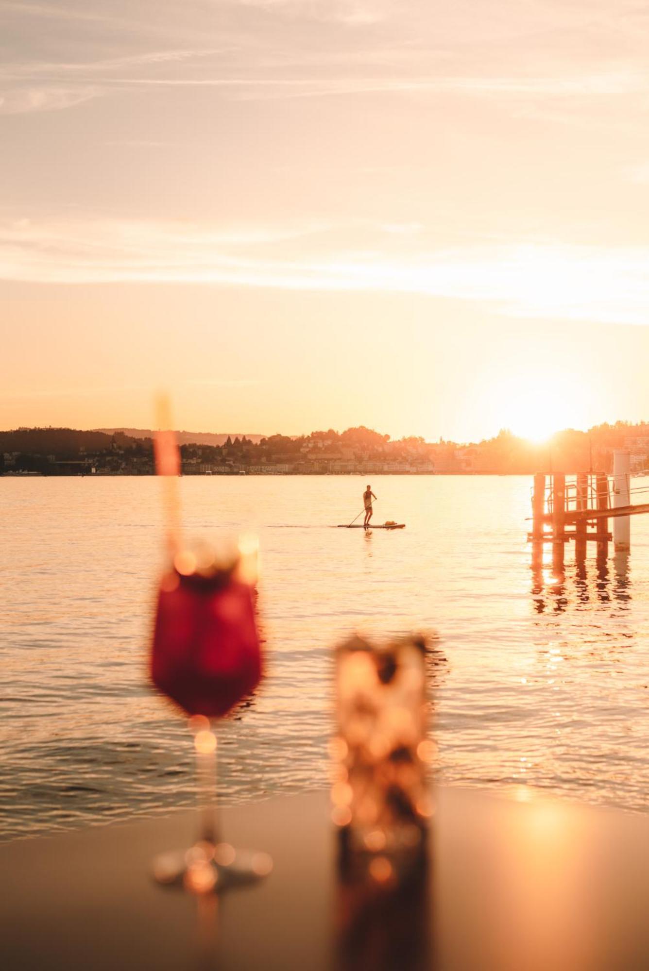 Hermitage Lake Lucerne - Beach Club & Lifestyle Hotel Экстерьер фото